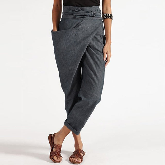 ND | Pantalon avec revers cache-cœur