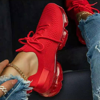 ND | Baskets décontractées avec semelle transparente et lacets