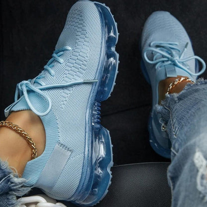 ND | Baskets décontractées avec semelle transparente et lacets