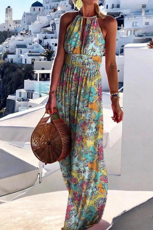 EP | Robe maxi avec imprimé coloré