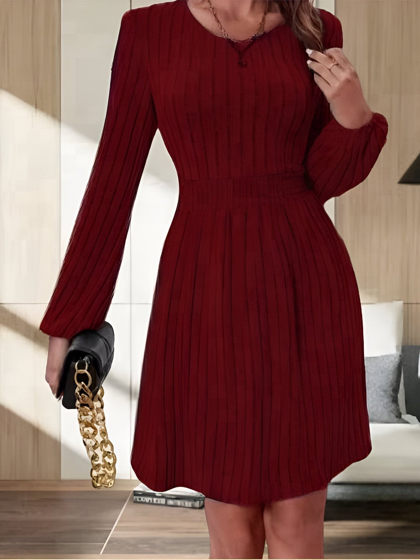EP | Robe midi élégante en maille