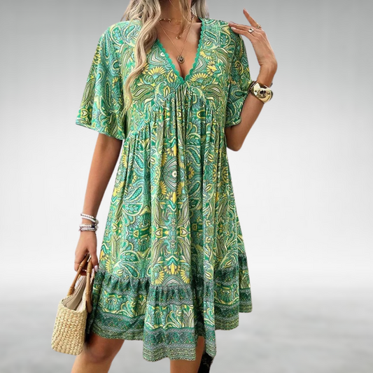 EP | mini robe d'été boho imprimé paisley