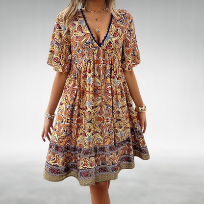 EP | mini robe d'été boho imprimé paisley