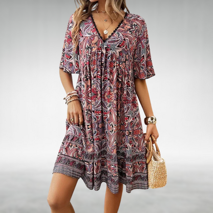 EP | mini robe d'été boho imprimé paisley