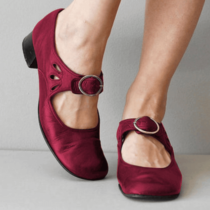 ND | Chaussures à talons bas avec boucle