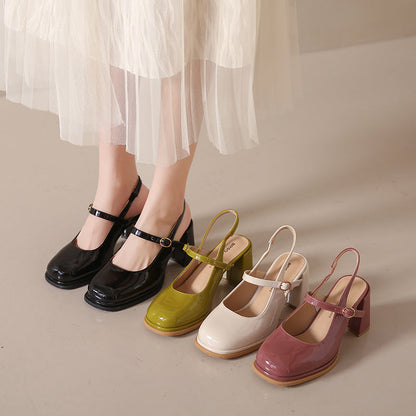 ND | Chaussures à talon épais et lanière ajustable