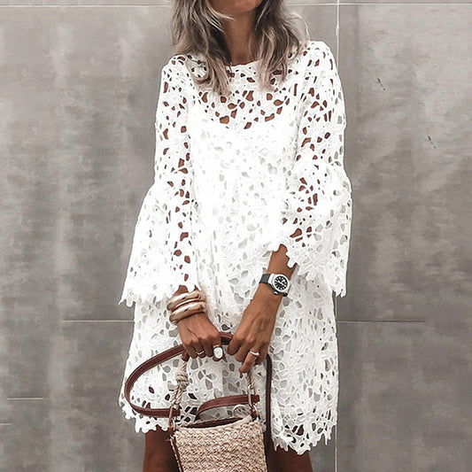 EP | Maillot de bain blanc en dentelle