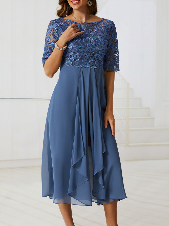 EP | Robe midi élégante en dentelle
