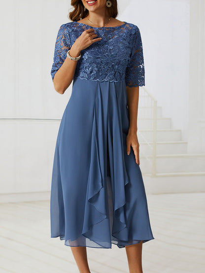 EP | Robe midi élégante en dentelle