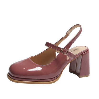 ND | Chaussures à talon épais et lanière ajustable