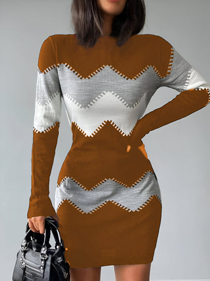 EP | Mini-robe bodycon élégante en maille