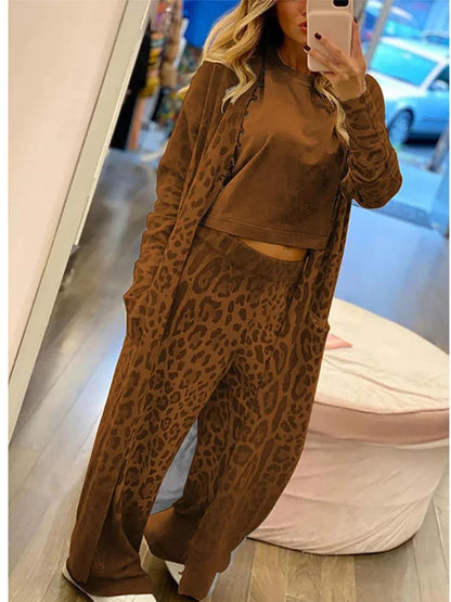 ND | Cardigan léopard et pantalon