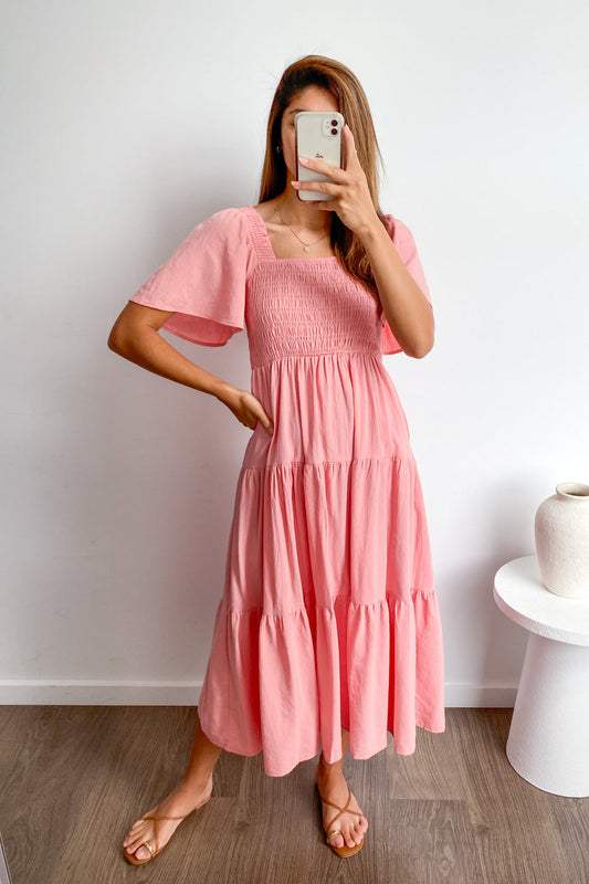 EP | Robe midi féminine off-shoulder