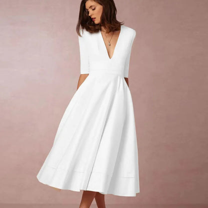 EP | robe midi élégante au look vintage pour femmes