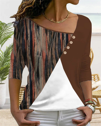 ND | MirtesShirt I T-shirt col V pour femme