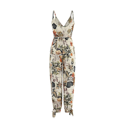 EP | Jumpsuit à fleurs et taille haute