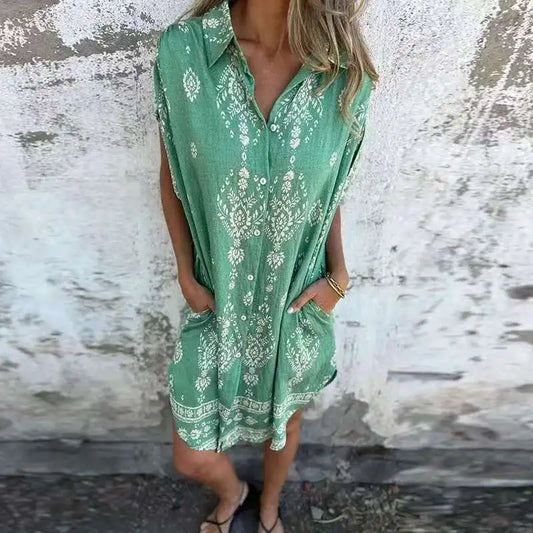 EP | Robe midi avec poches boutonnées