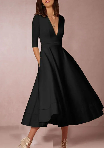 EP | robe midi élégante au look vintage pour femmes