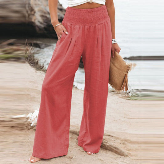 ND | Pantalon à jambe large et taille haute