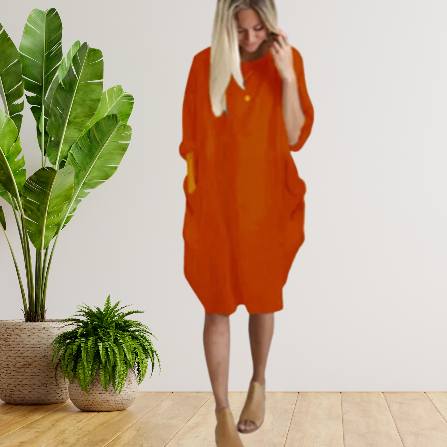 EP | Robe à larges poches et manches longues