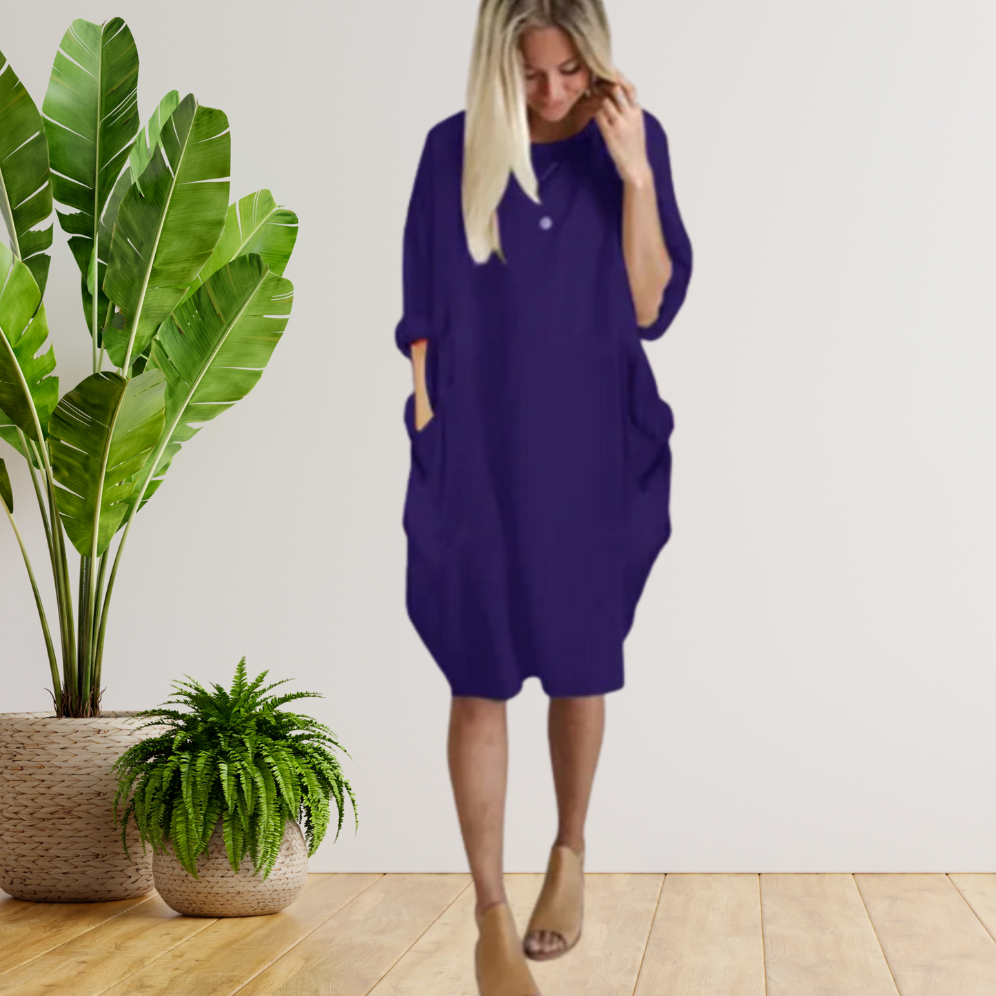 EP | Robe à larges poches et manches longues