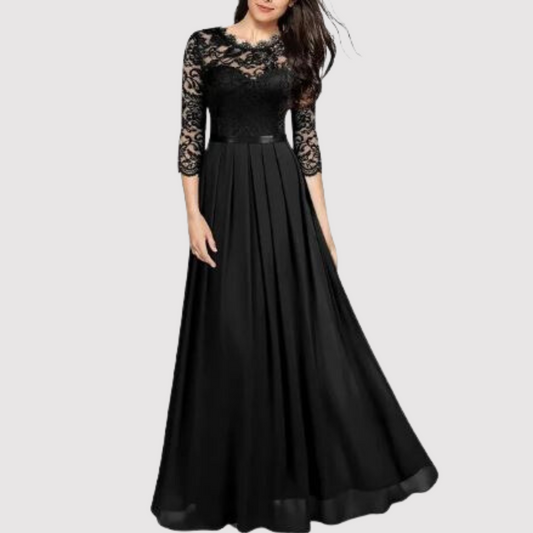 EP | Maxi-robe élégante avec détails en dentelle pour toutes les occasions