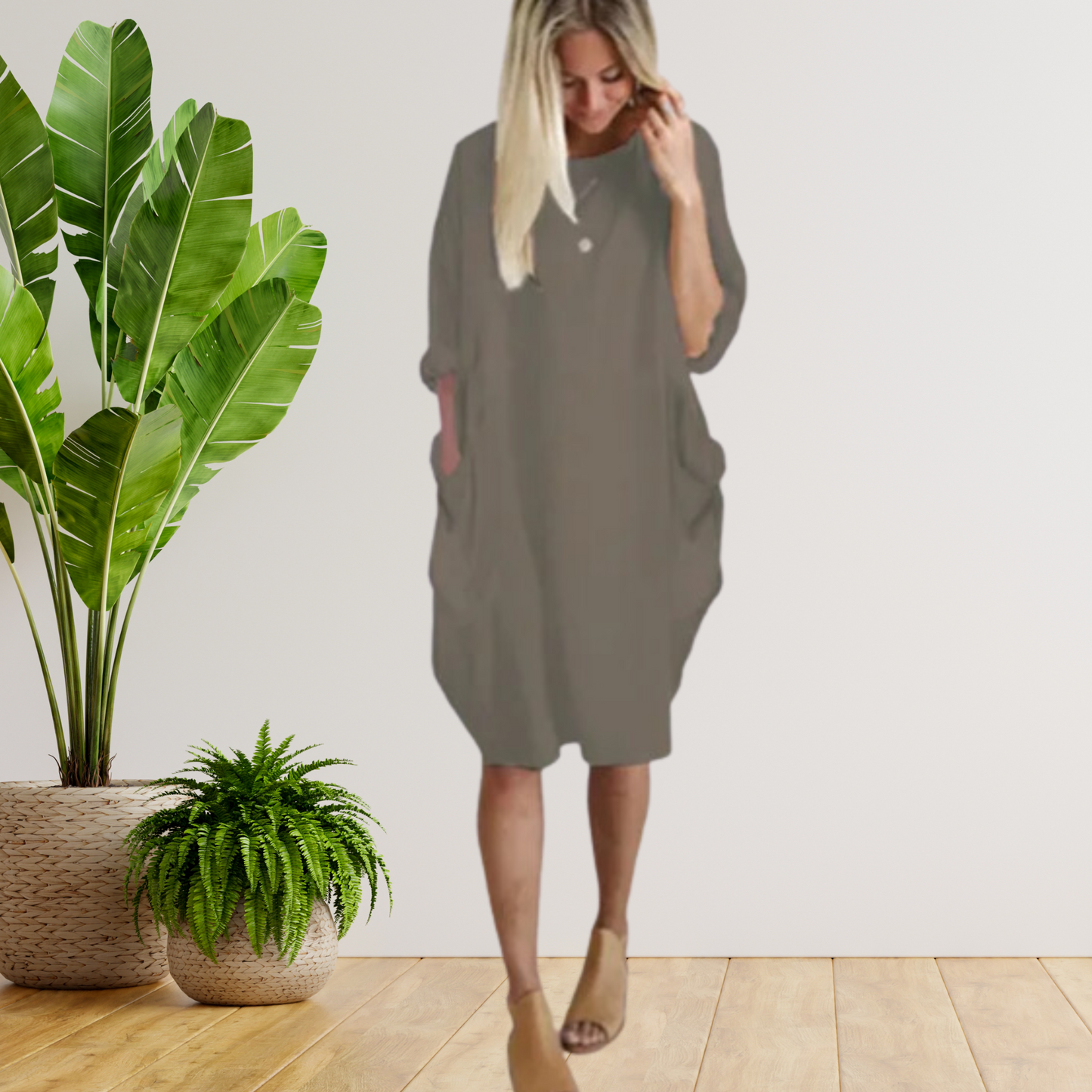 EP | Robe à larges poches et manches longues