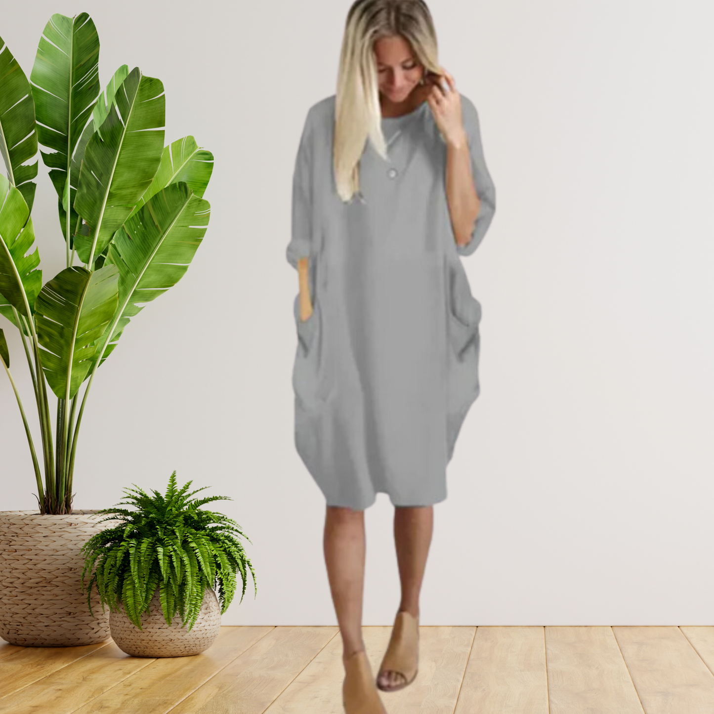 EP | Robe à larges poches et manches longues