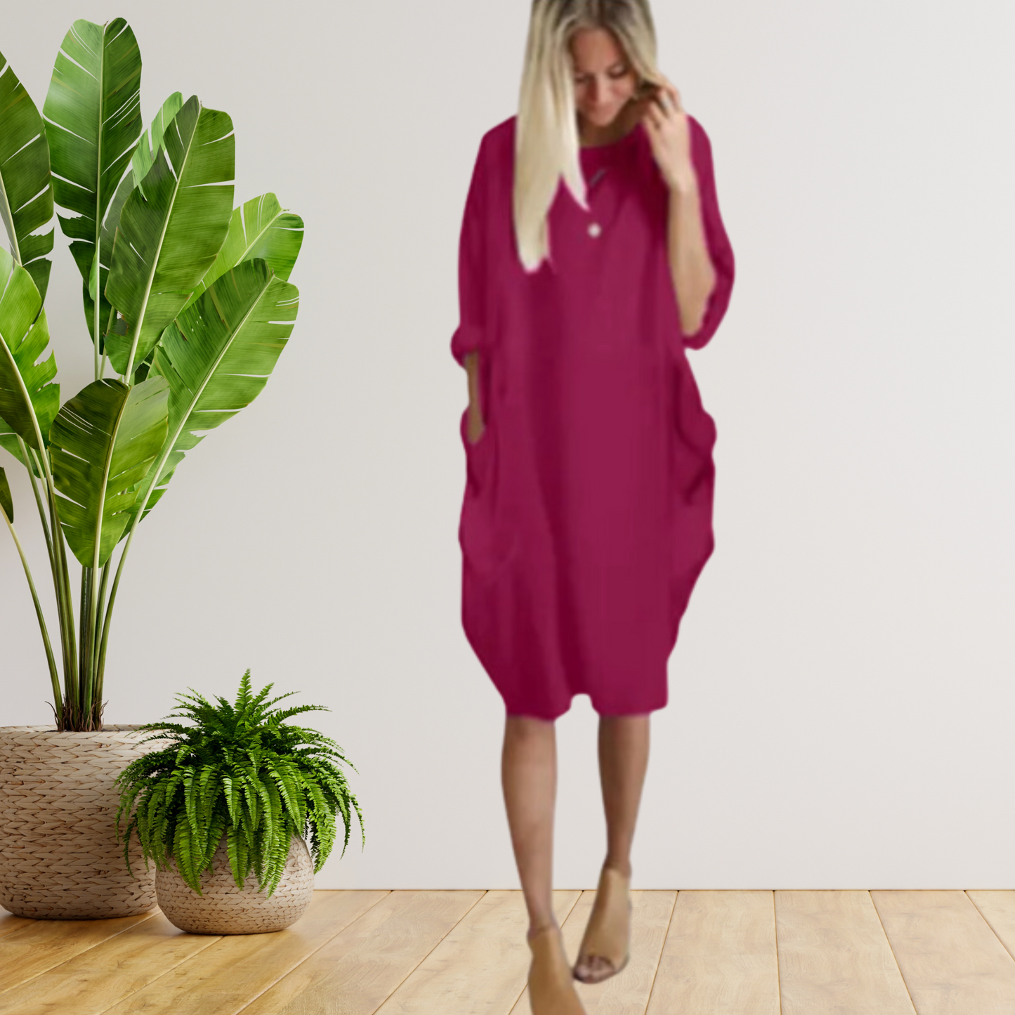 EP | Robe à larges poches et manches longues