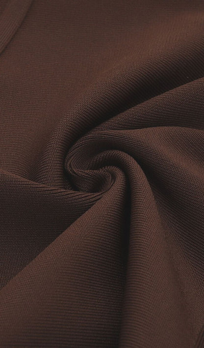 EP | MINI-ROBE BUSTIER BANDAGE MARRON