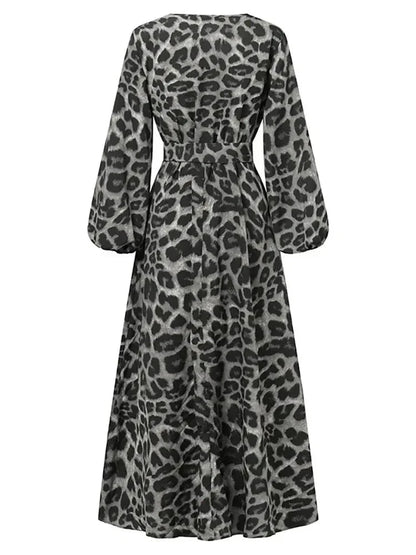 EP | Robe longue avec motif léopard