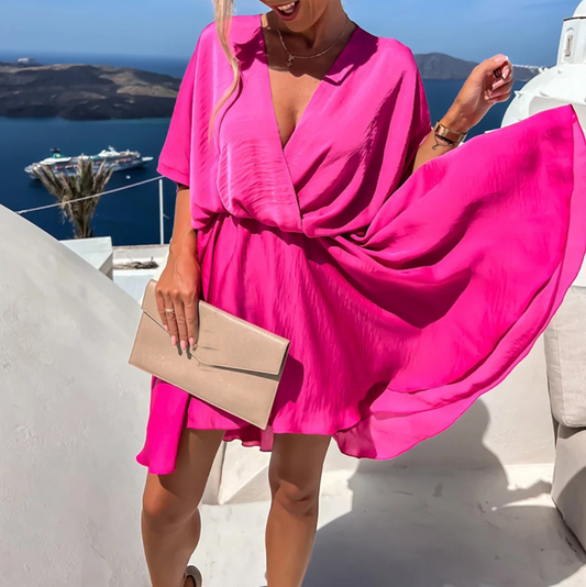EP | Mini-robe d'été chic à taille haute