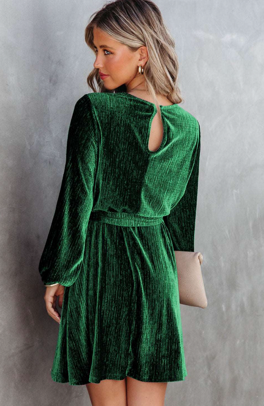 EP | Mini-robe à manches longues en velours