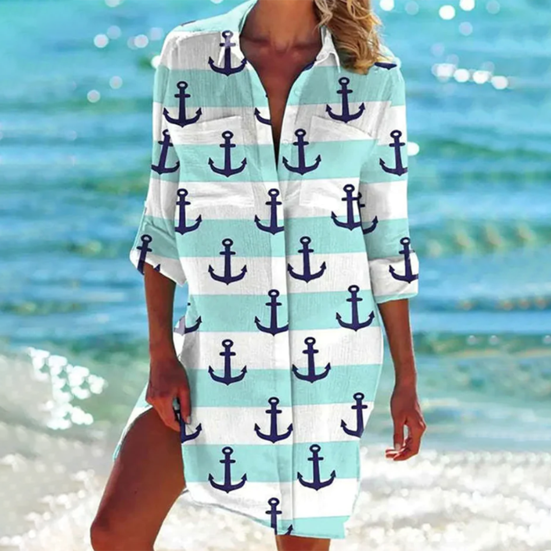 ND | Robe midi colorée à boutons