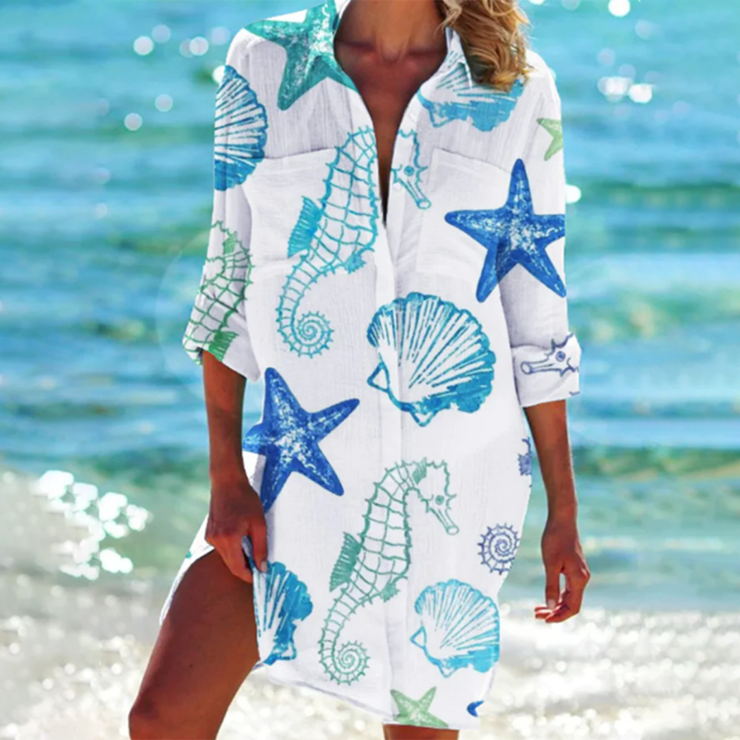 ND | Robe midi colorée à boutons