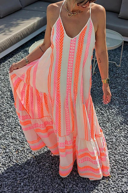 EP | Robe maxi Cami avec imprimé ethnique