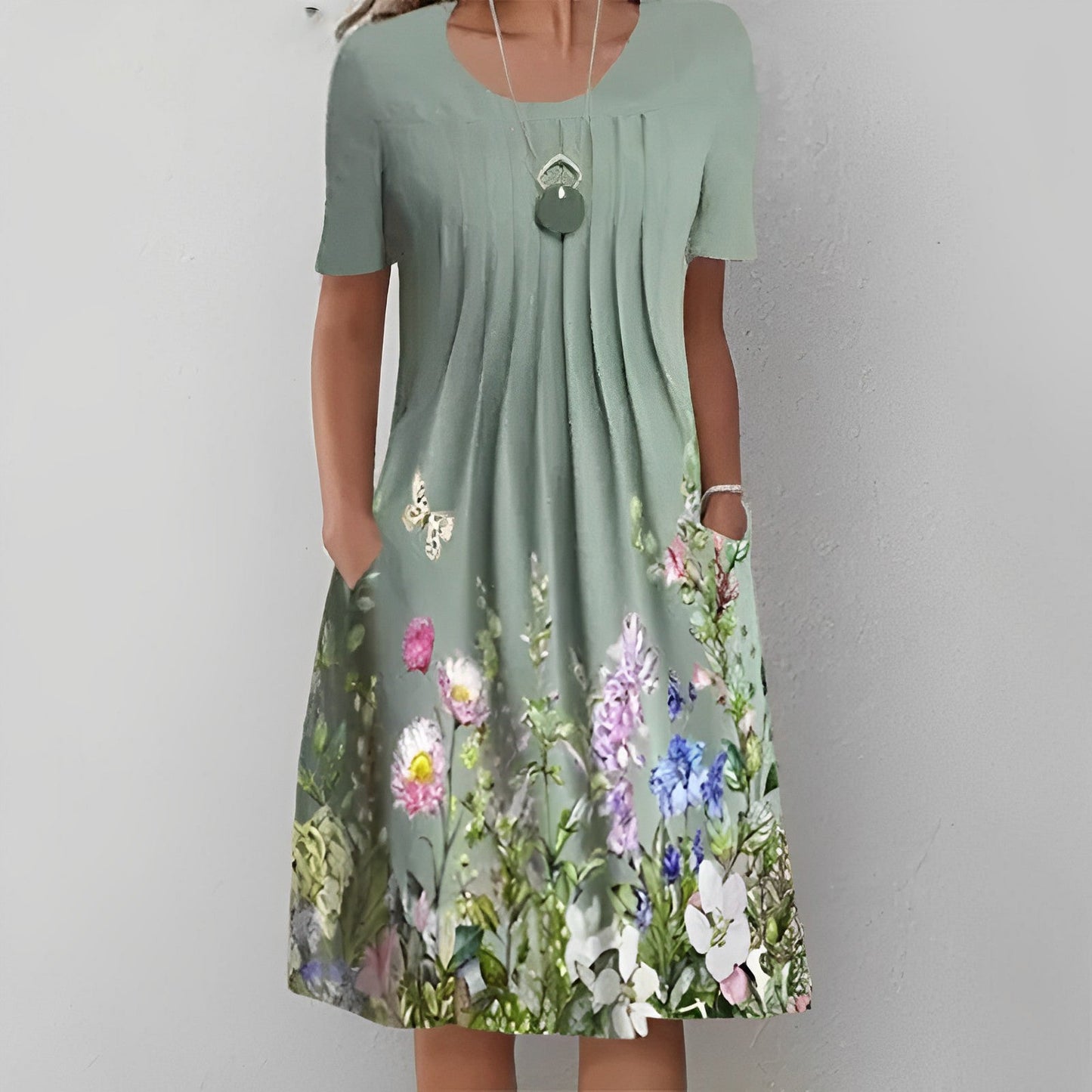 ND | Robe midi à imprimé floral