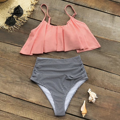 ND | Bikini coloré à volants