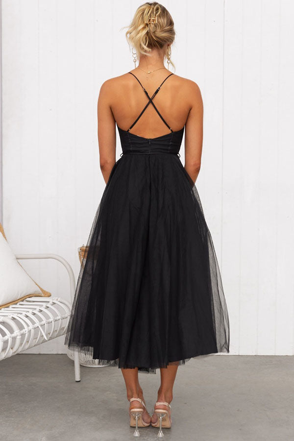 EP | Robe bustier midi en tulle
