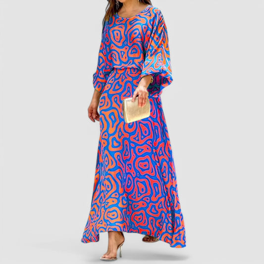 EP | Maxi-robe imprimée abstraite
