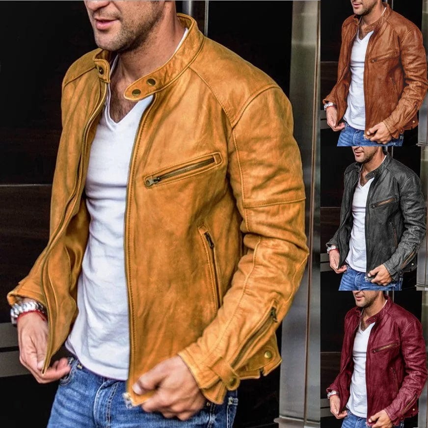 EP | Veste en cuir streetwear à la mode