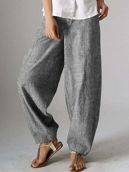 ND | Pantalon simple et décontracté uni