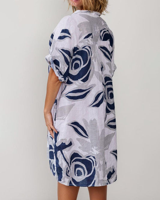 EP | Casual Coton Lin Mini-robe