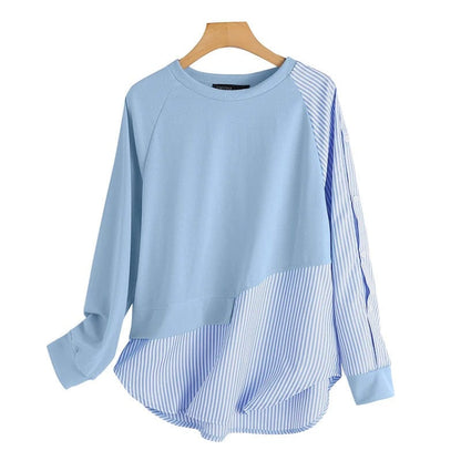 EP | Sweatshirts rayés avec capuche et patchwork