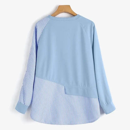 EP | Sweatshirts rayés avec capuche et patchwork