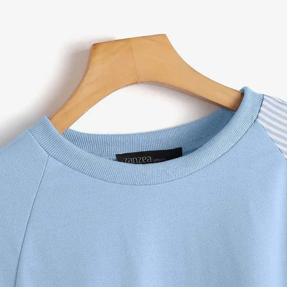 EP | Sweatshirts rayés avec capuche et patchwork