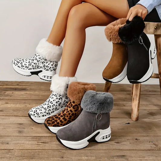ND | Bottines fourrées de fourrure synthétique