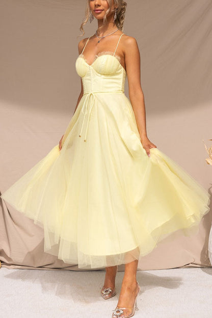 EP | Robe bustier midi en tulle