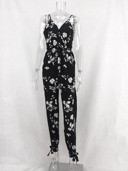 EP | Jumpsuit à fleurs et taille haute