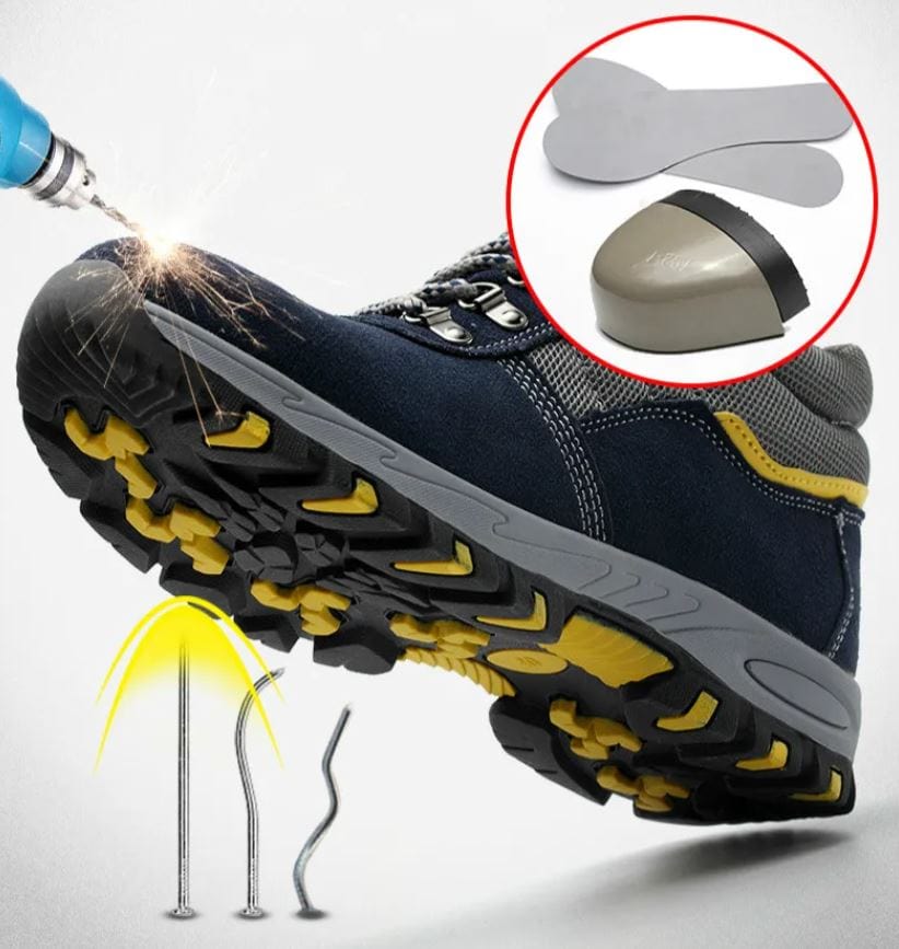 EP | Bottes en cuir avec embout en acier et protection en fer